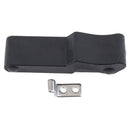 2packs Boat Sailing Flexible Draw Latch, Over-Center, Black Rubber, 4"