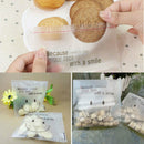 1 X Plastic Candy Biscuit DIY 50Pc Self-Adhesive Matte Thin Bag