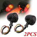 Motorcycle LED Black Brake Running Turn Signal Tail Light for Bobber Cafe