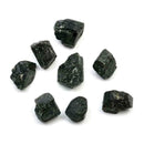 100G Natural Black Crystal Tourmaline Rough Stone DIY Decor Healing Stone C D8K9