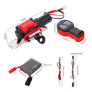 RC Electric Winch with Remote Controller for SCX10 D90, TRX4, TF2, KM2 RC