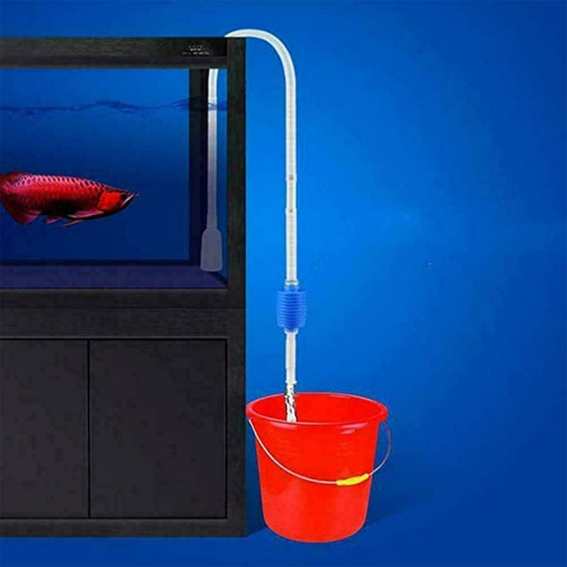 Siphon Cleaner Fish Tank Aquarium Gravel Clean Hand Vacuum New Syphon Kit K6Z8