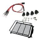 RC Off-road Truck Roof Rack w/ 4 LED Light for 1/10 1/8 Redcat HSP RC4WD D90
