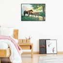 5D DIY Full Drill Diamond Painting Drinking Horse Cross Stitch Embroidery