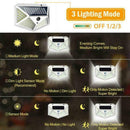 100 LED Solar Power Motion Sensor Wall Lights Outdoor Security Best Garden N6H2
