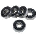 5Pcs Black ABEC-7 608RS Skateboard Roller Sealed Ball Bearings 8x22x7m OZ
