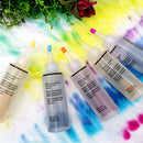5 Colors Non Toxic Fabric Textile Tie Dye Kit Rubber Band Permanent Paint Craft