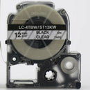 6Pcs ST12KW SS12KW Combo Set 12Mm Cassette Refills for Epson LabelWorks LC- P6D7