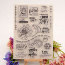happy birthday transparent clear silicone stamp for diy scrapbooking photo deco`