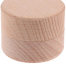 Round Wooden Storage Box Jewelry Organizer Crafts Case Natural Craft Jewelry Hn