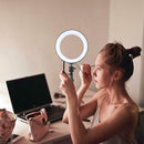 Professional Portable Travel Camera Ring Light Tripod Stand w/ 360 Ball Head