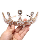 Baroque Crystal Rhinestone Wedding Crown Headband Bridal Tiara Party Queen G Kw
