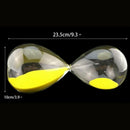 Large Fashion Yellow Sand Glass Sandglass Hourglass Timer Clear Smooth Glas R3Z2
