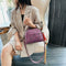 Fashion Shoulder Handbag Women Leather Tote Tassel Top-handle Bag (Purple)