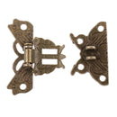 1pc Zinc Alloy Butterfly Shape Latch Hasp for Jewelry Box Cabinet Decoration