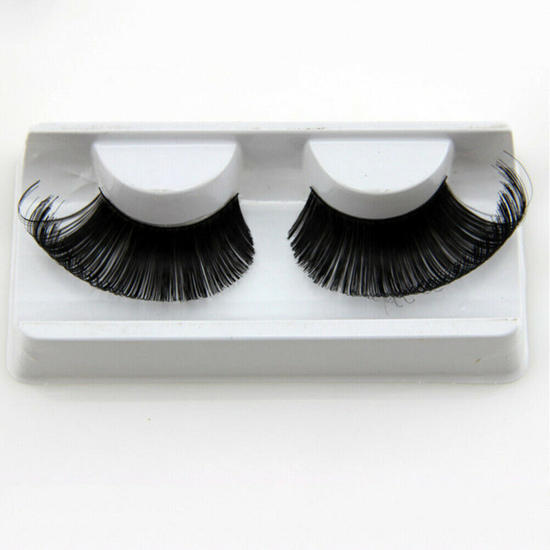 1 Pair Art Thick Professional Party Stage Winged Extra Long False Eyelash