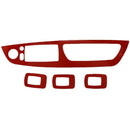 Carbon Fiber Window Lifter Control Frame Window Switch Decor Armrest Panel