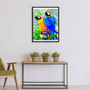 Stamped Cross Stitch Parrot Embroidery 14CT DIY Needlework 46x36cm (SZX023) A