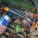 Outdoor Cooking Butane Gas Torch Flame Gun Auto Ignition Blow Jet Burner Lighter