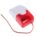 1Pc Mini Strobe Wired Siren Indicator Light Sound Alarm Lamp Flashing Light Hn