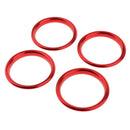 4pcs Red Air Vent Outlet Decor Ring Cover Trim Fit for Audi A3 S3 13-16