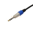 3-pin XLR Male to 1/4" 6.35mm Stereo Plug Audio Cable Microphone TRS Adapter