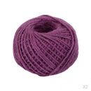 2Pcs 50m  Jute Twine String Braided Bracelet Photo Hanging Cord Purple