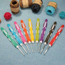9pcs Multi Colour Crochet Hooks Yarn Knitting Needles Set Tool 2.0mm-6.0mm Favor