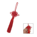 9.1" Length Red Tassels Chinese Knot Hanging Decoration for Auto Car