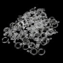 100pcs/10set 7mm Carp Fishing Hair Rigs Bait Bands for Pellet Bander Worm