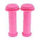 Mountain Bike Rubber Handle Grips Bar Grips Cover for Children Bike Rose Red