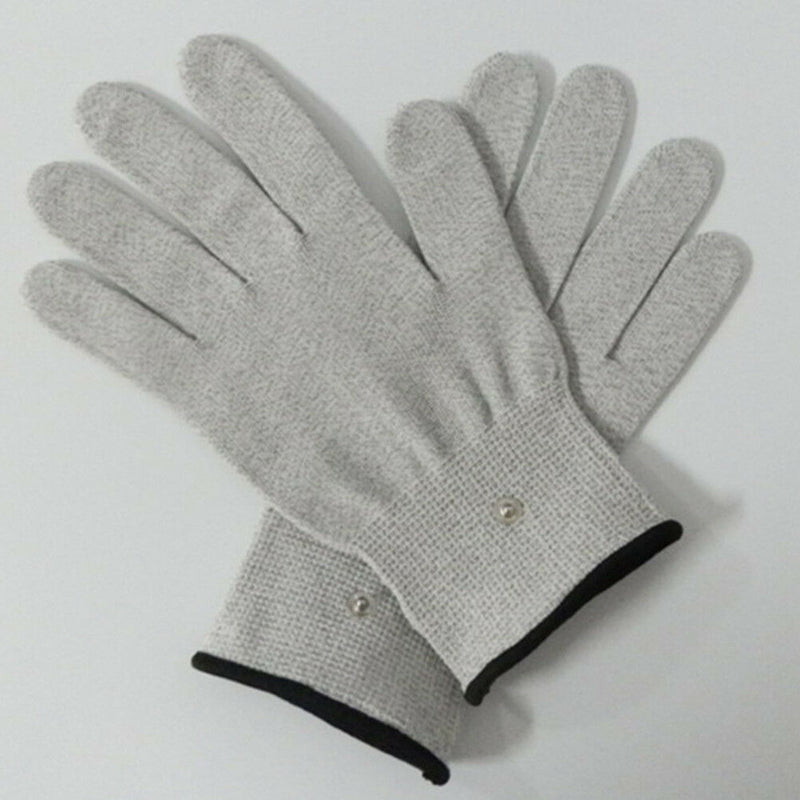 2pcs Conductive electrotherapy massage electrode gloves use for tens machine SY5