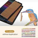 Professional 72 Colored Pencils Set Water Color Pencils with Brush Protecti