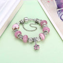 Cute Beads Women Rhinestone Pendant Hand Chain Girls Bracelet Jewelry Gift A