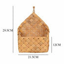 Garden hand-woven wood basket weaving storage basket Fruit and vegetable ba