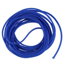 5M 4mm Expanding Braided Cable Wire Sheathing Sleeve Sleeving Harness Blue