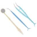 3pcs/set Dental Tool Hygiene Tooth Examination Tools Dentist Teeth Clean Mo BX