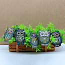 5pcs/Set DIY Full Drill Diamond Painting Key Chain Cartoon Bird Bag Pendant