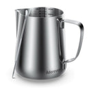 Milk Jug, 900ml Handheld Coffee Creamer Milk Frothing Pitcher Jug Cup With