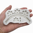 Gem Cake Border Silicone Mold DIY Fondant Cake Decorating Tools Baking Mould JR
