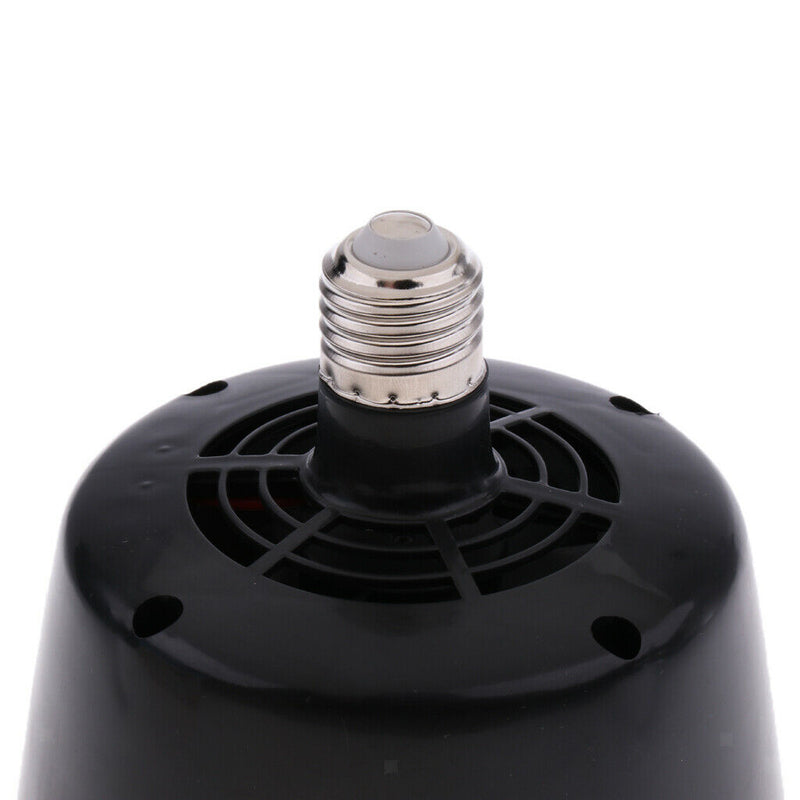 Reptile Infrared Heat Emitter Basking Light Brooder Lamp, Blow out Hot Air