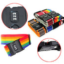 Luggage Straps Adjustable Suitcase Baggage Belts with 3-Dial Combination FT