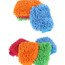 Durable Double Sided Mitt Microfiber Car Dust Cleaning Cleaner Glove Towel M&E