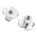 10 pieces metal wood inlay socket nut nut groove for furniture M4 x 11mm x  L7D8