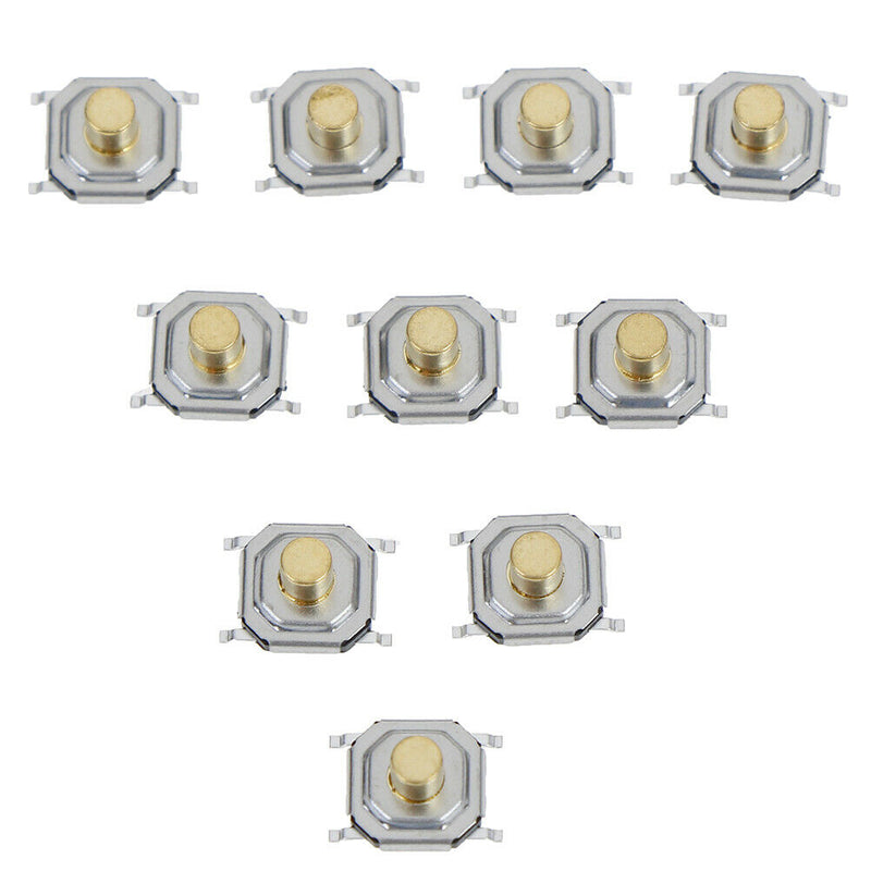 10Pcs Micro waterproof copper tactile tact touch push button switch SMD 4x4xY Ew