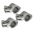 3pcs Stainless Steel Boat Canopy Tube Knuckle Clamp Suits 1" OD Tube Hinged