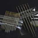 24 PCS Stainless Steel Self-threading Needles Opening Sewing Darning Needles AU