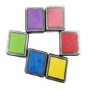 6 Colors Ink Stamp Pads, Finger Ink Pads for Kids, Washable Craft Stamp Pad,
