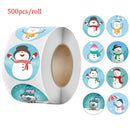 500pcs Merry Christmas Christmas Tree Santa Claus Design Paper Label StickeSEAU