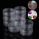 25 Storage Bottle Plastic Empty Box Case Pot For Nail Art Rhinestone Bead Ge Nw